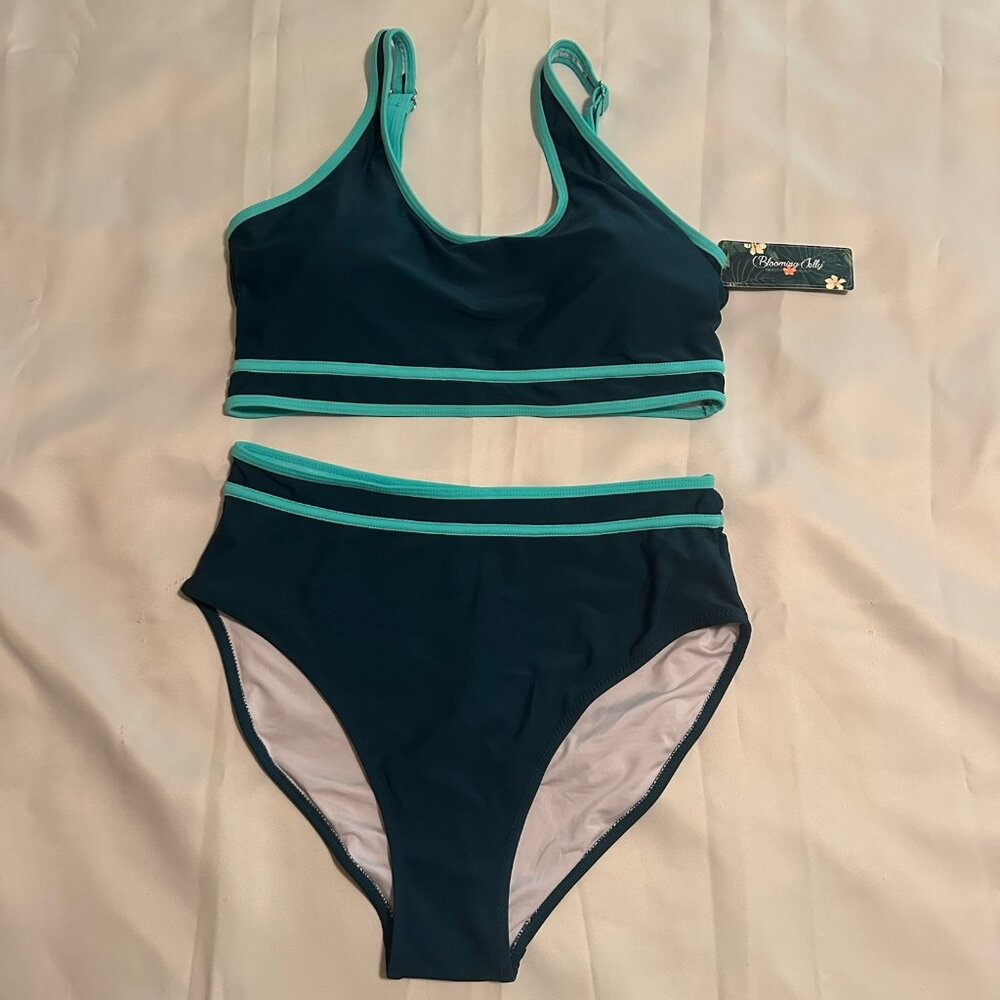 Blooming Jolly Bikini Size Large Green And Mint